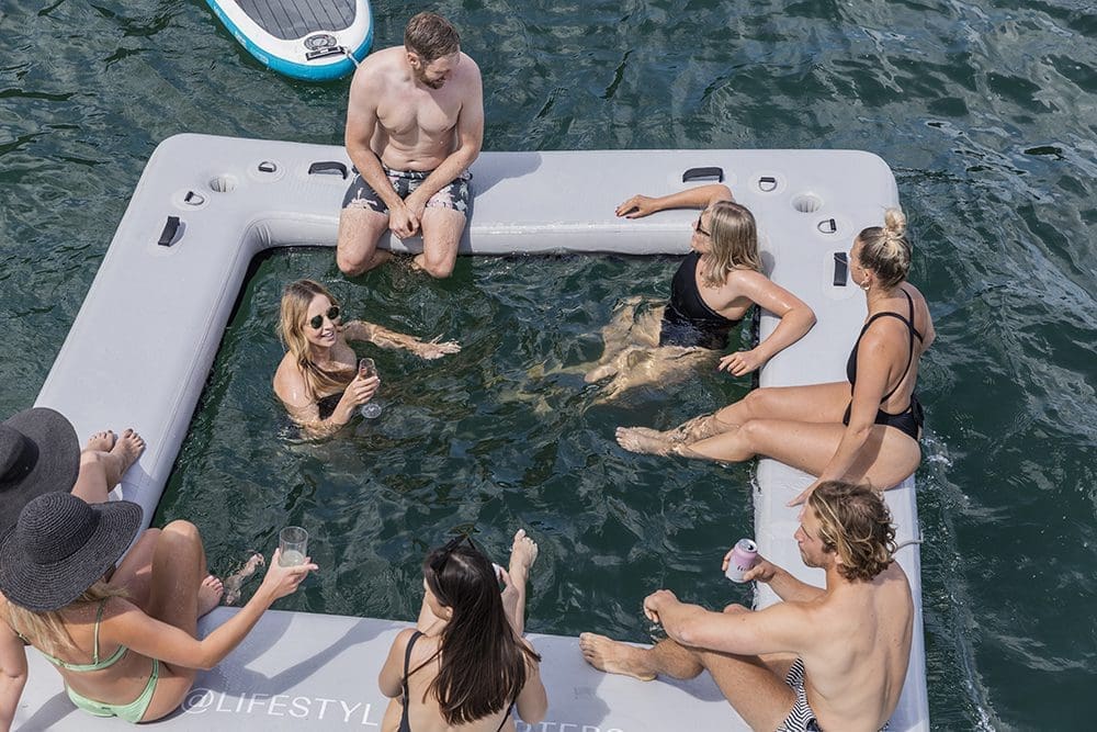 Lifestyle Charters even more fun with a pool pontoon enigma charters