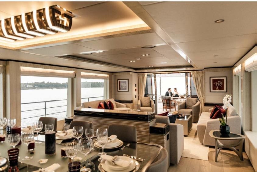legacySaloon and Dining (6) Privacy Boat Sydney